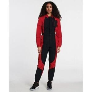 NEW NWT S Small 1 PC Jordan Essential Flight Suit Red Black DJ262-636 Athletic